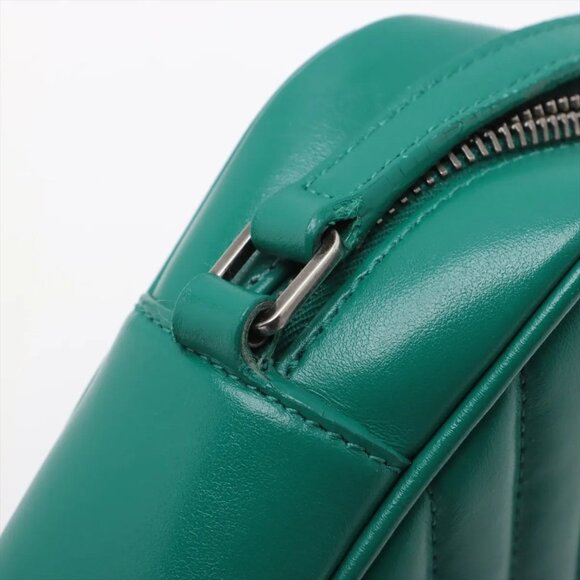 Saint Laurent Paris Lou Camera Leather Shoulder bag Green 574494 - Picture 11 of 13